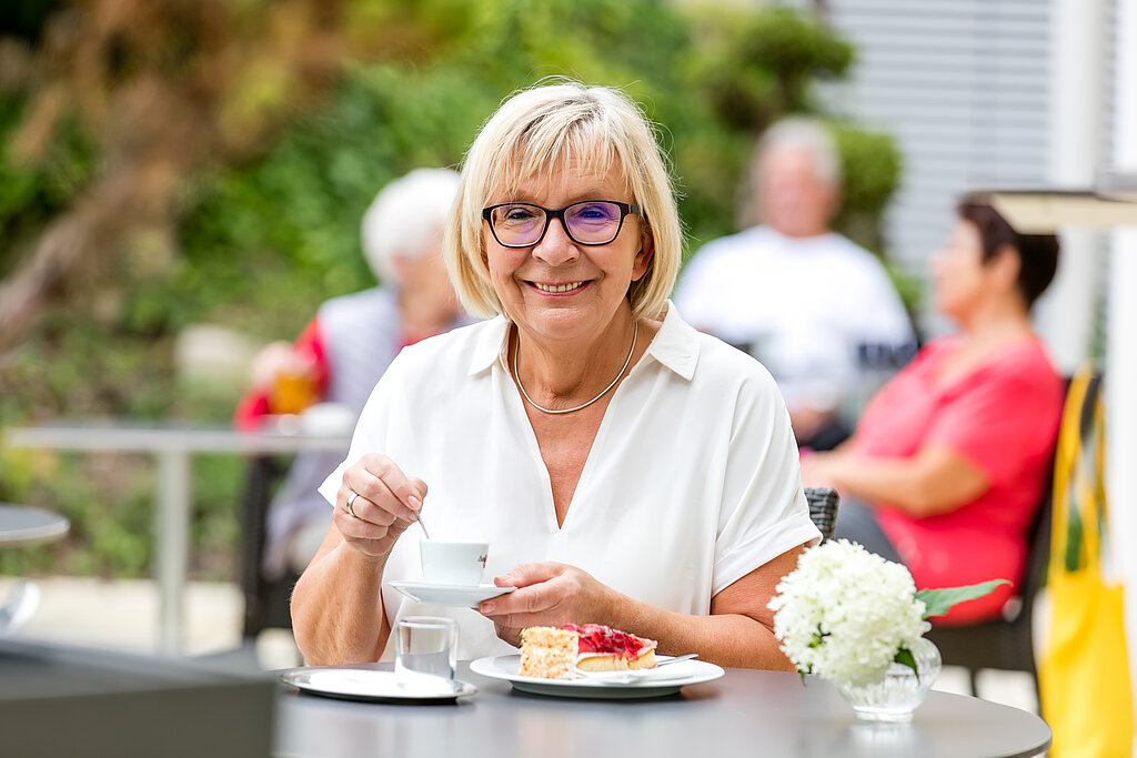 kaffee auf der terrasse