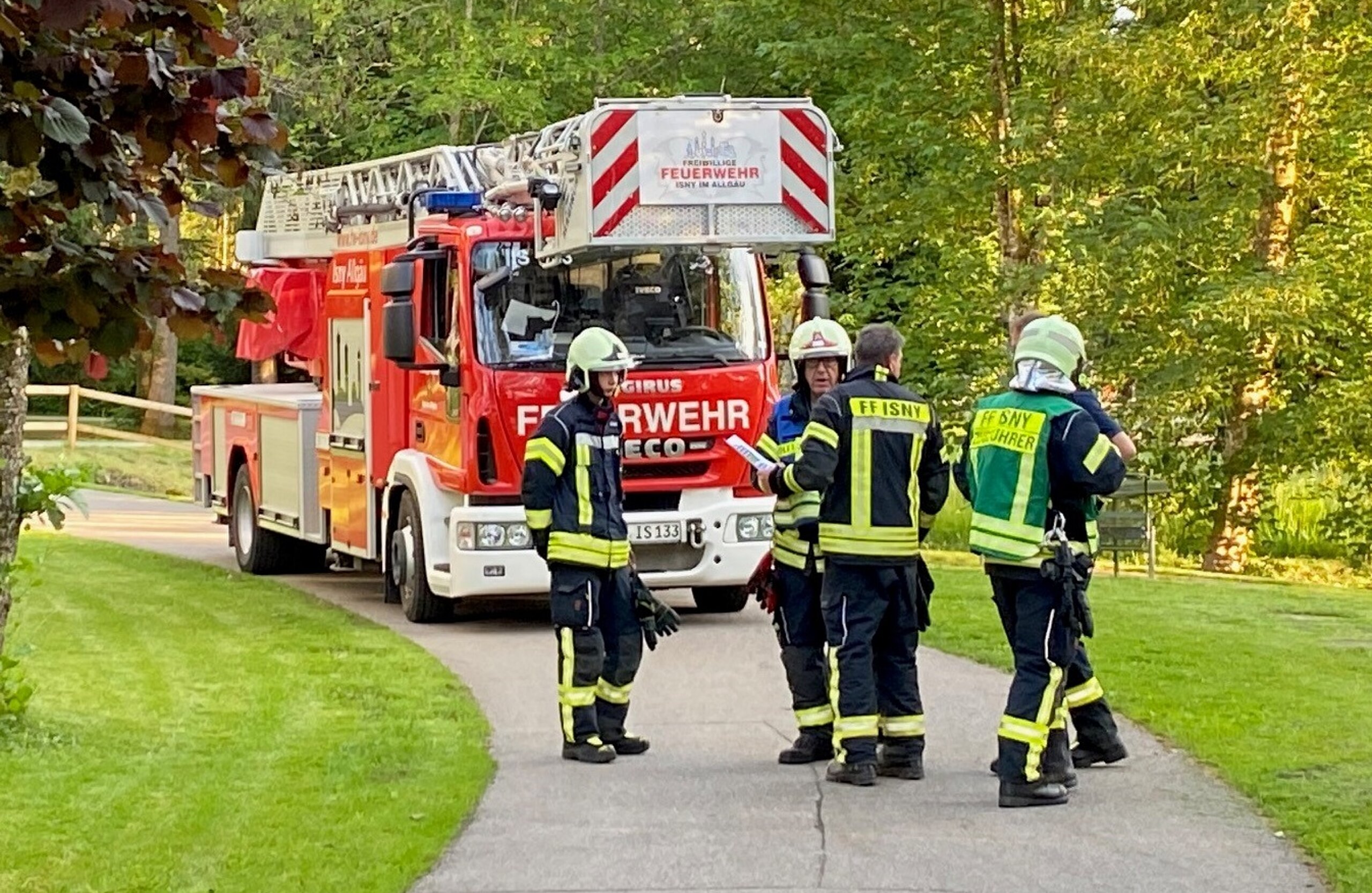 Übungseinsatz der Feuerwehr Isny