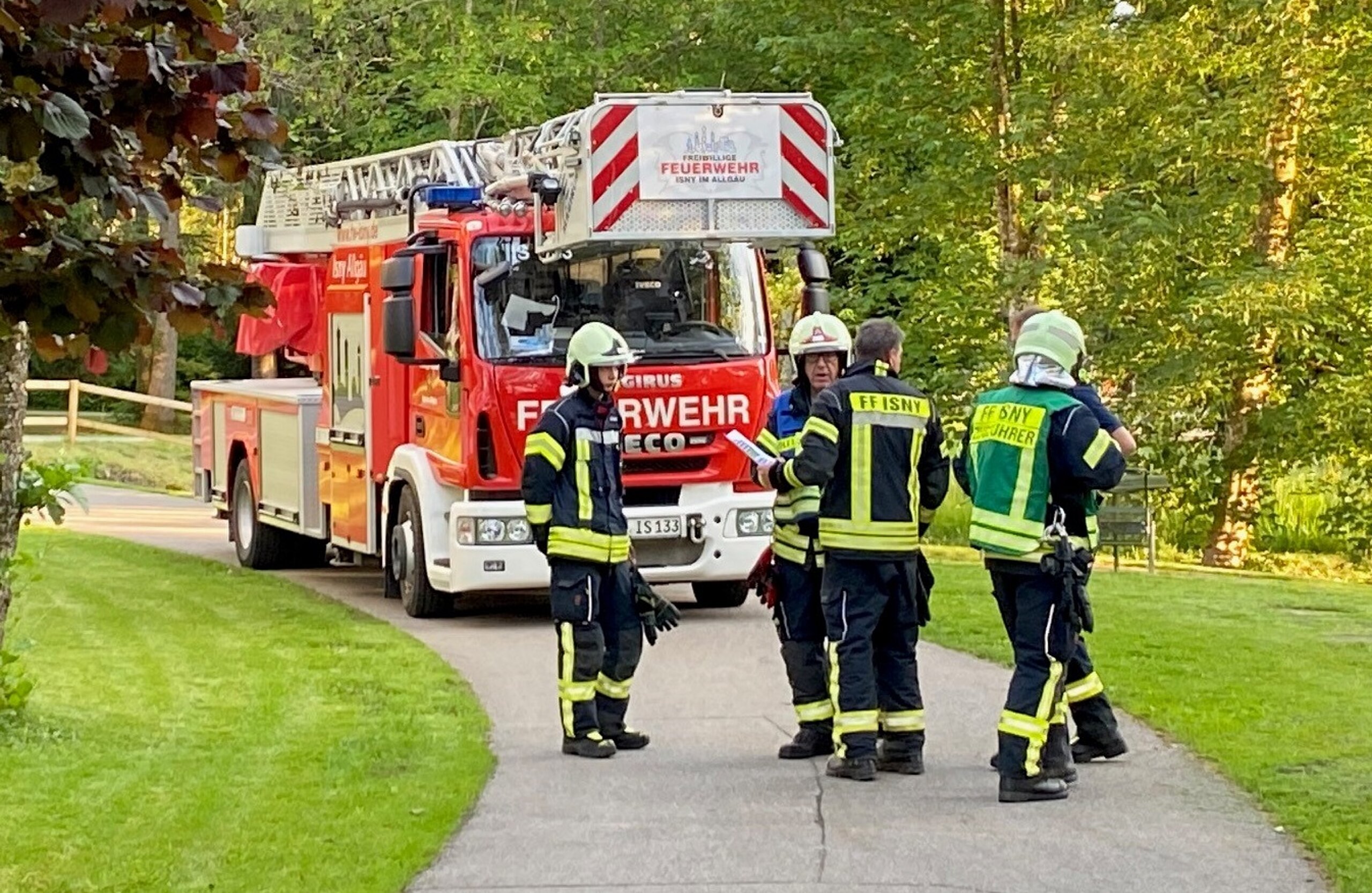 Übungseinsatz der Feuerwehr Isny