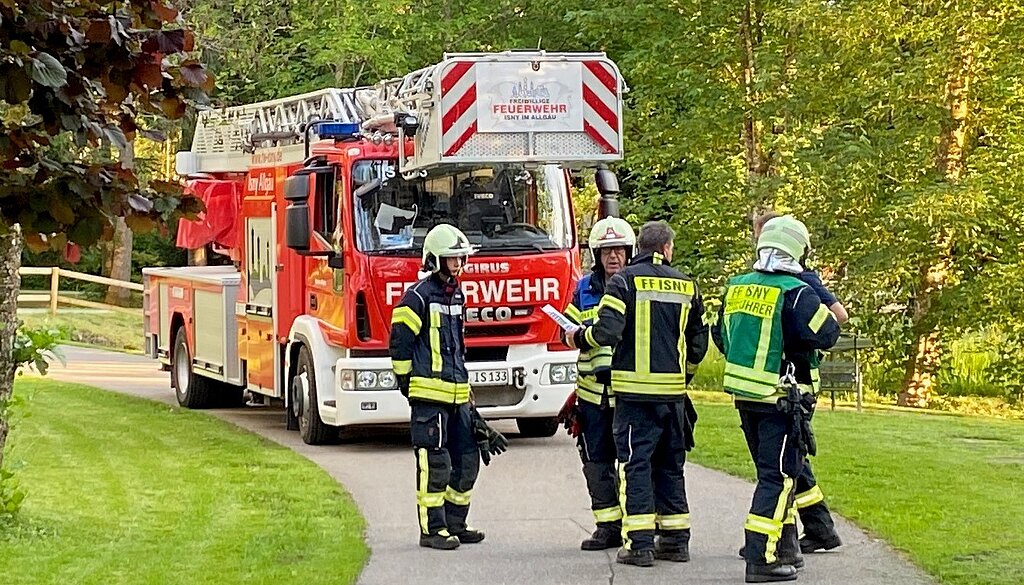 Übungseinsatz der Feuerwehr Isny