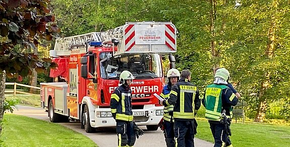 Übungseinsatz der Feuerwehr Isny