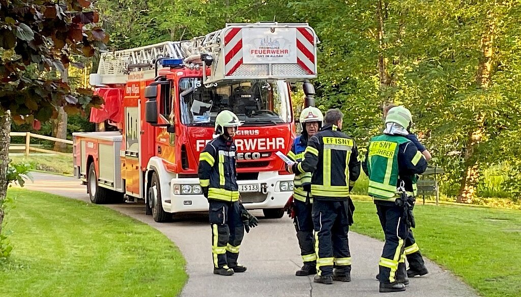 Übungseinsatz der Feuerwehr Isny