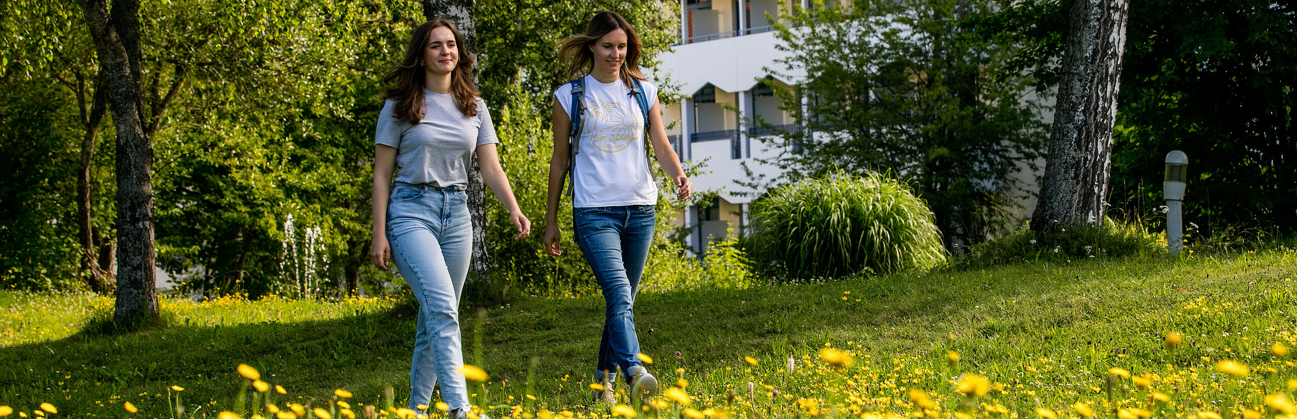 spaziergang auf der wiese