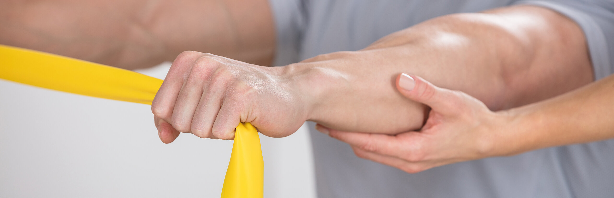 physiotherapie mit terraband