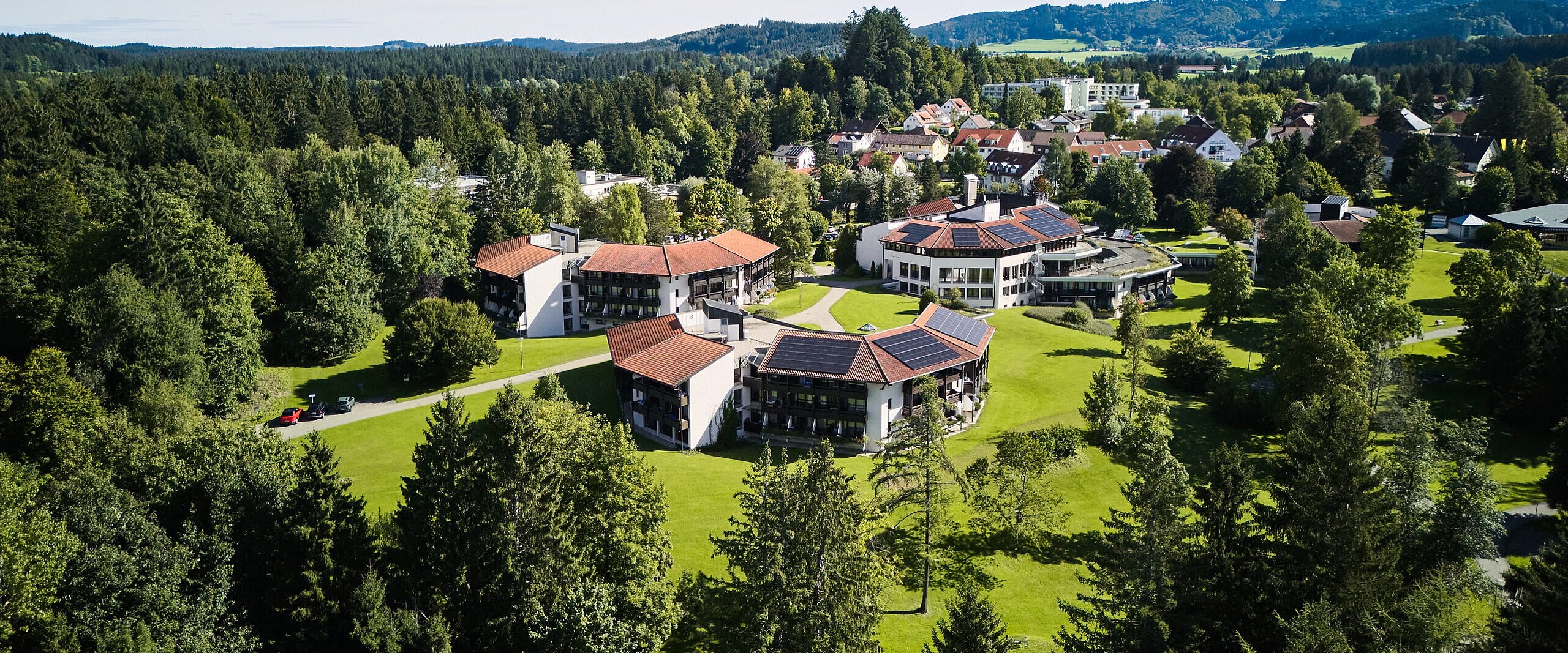 Luftbild der Klinik Alpenblick