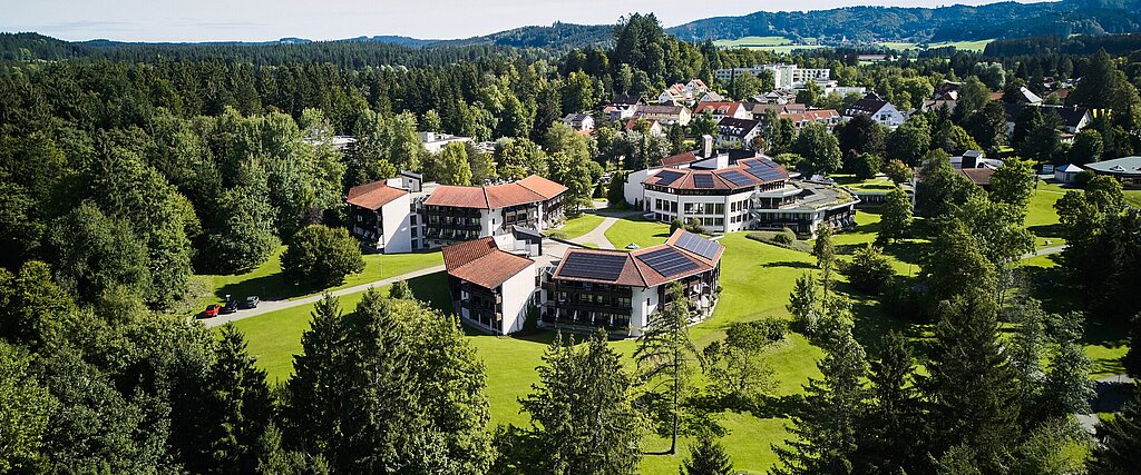 Luftbild der Klinik Alpenblick