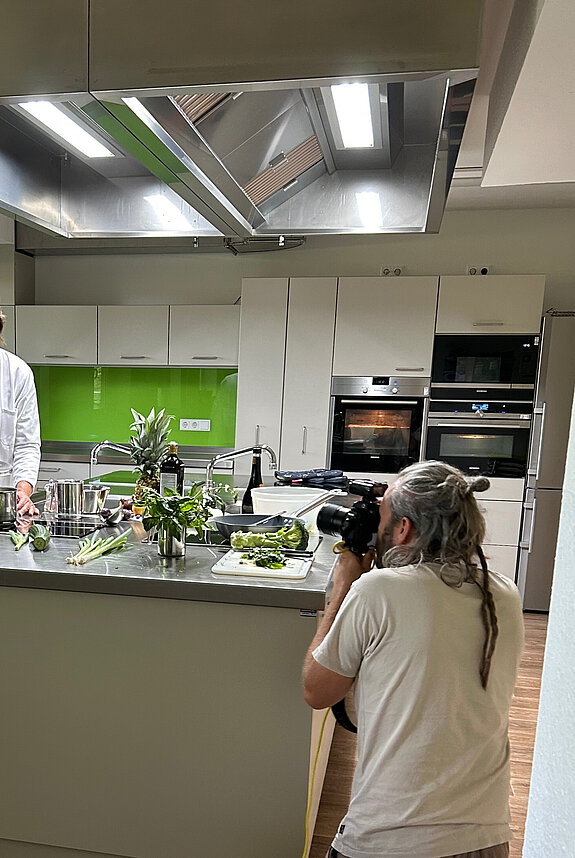 Shooting in der Lehrküche