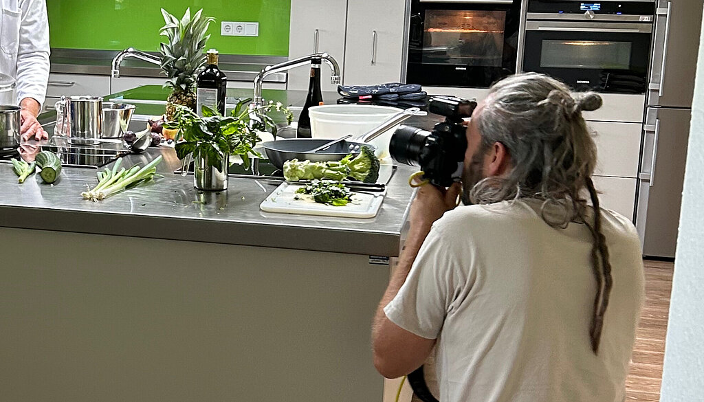 Shooting in der Lehrküche