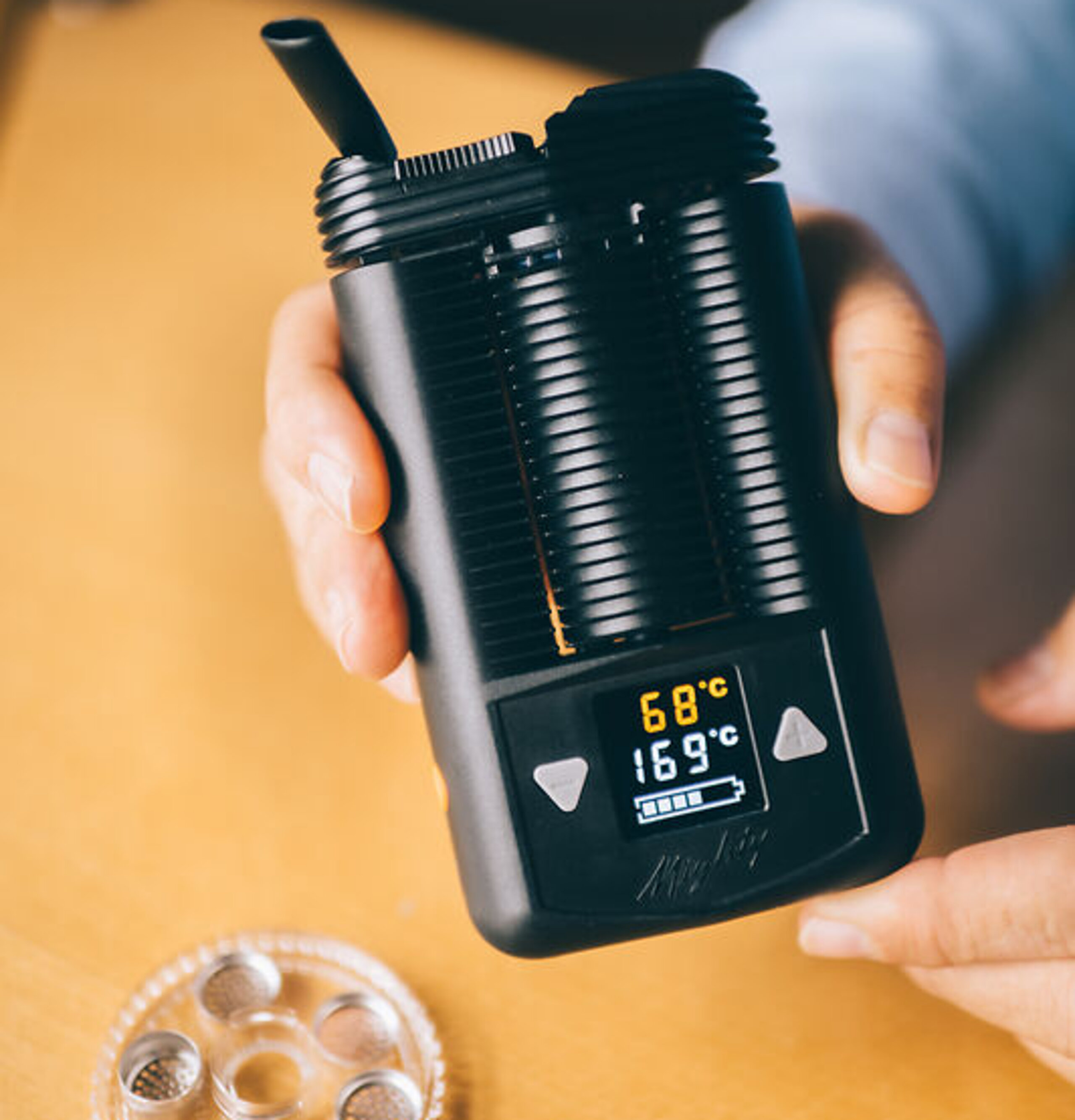 Inhalationsgerät für Cannabis.