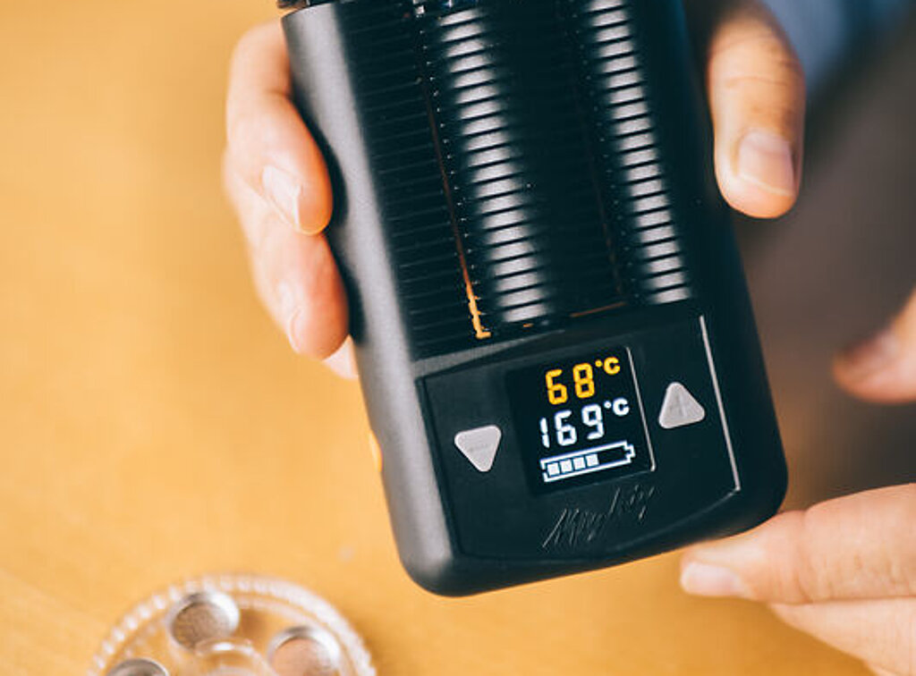 Inhalationsgerät für Cannabis.