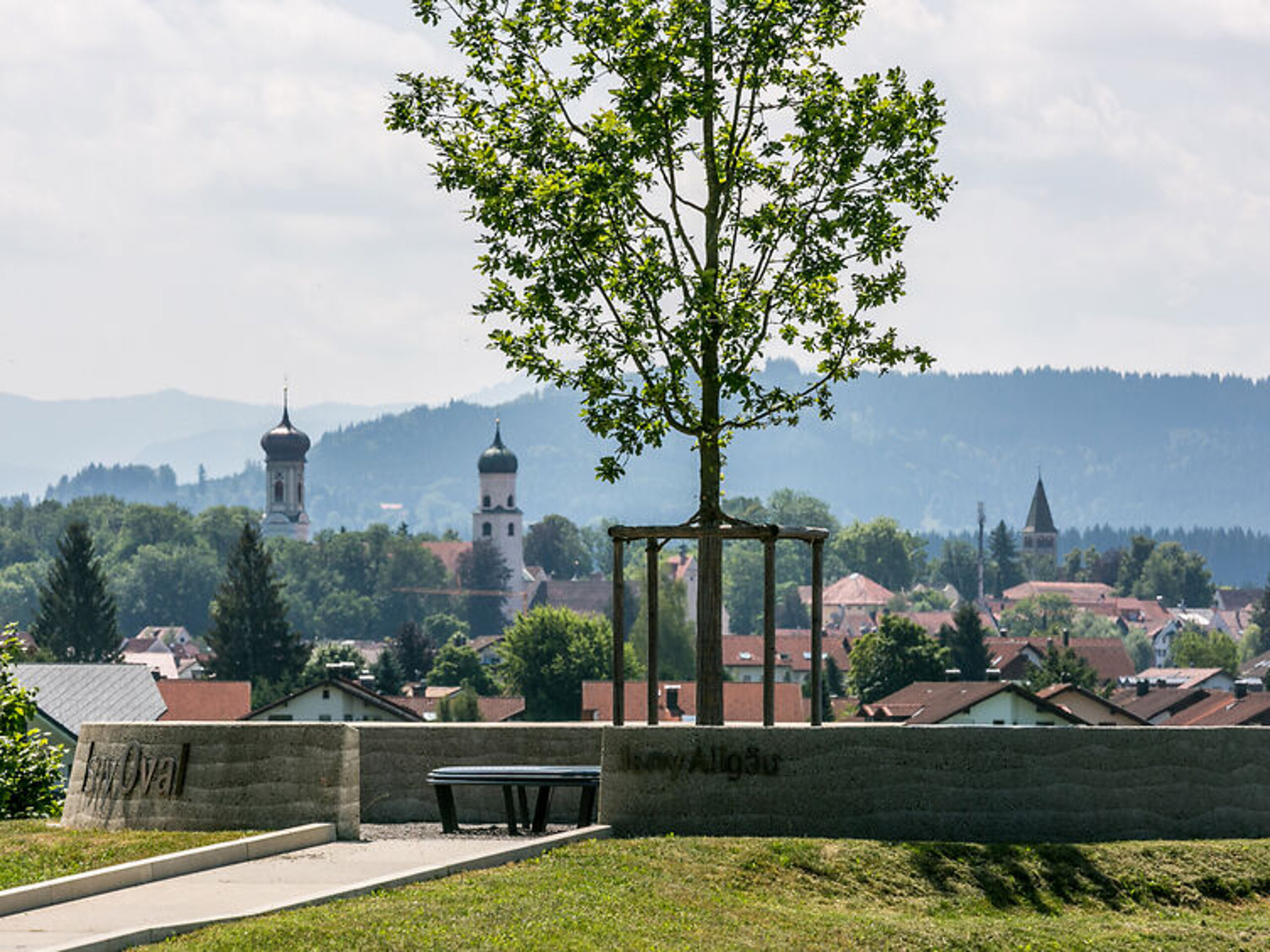 Ansicht auf die Stadt Isny im Allgäu.