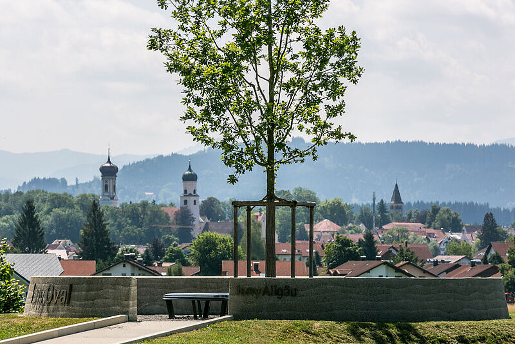 Ansicht auf die Stadt Isny im Allgäu.