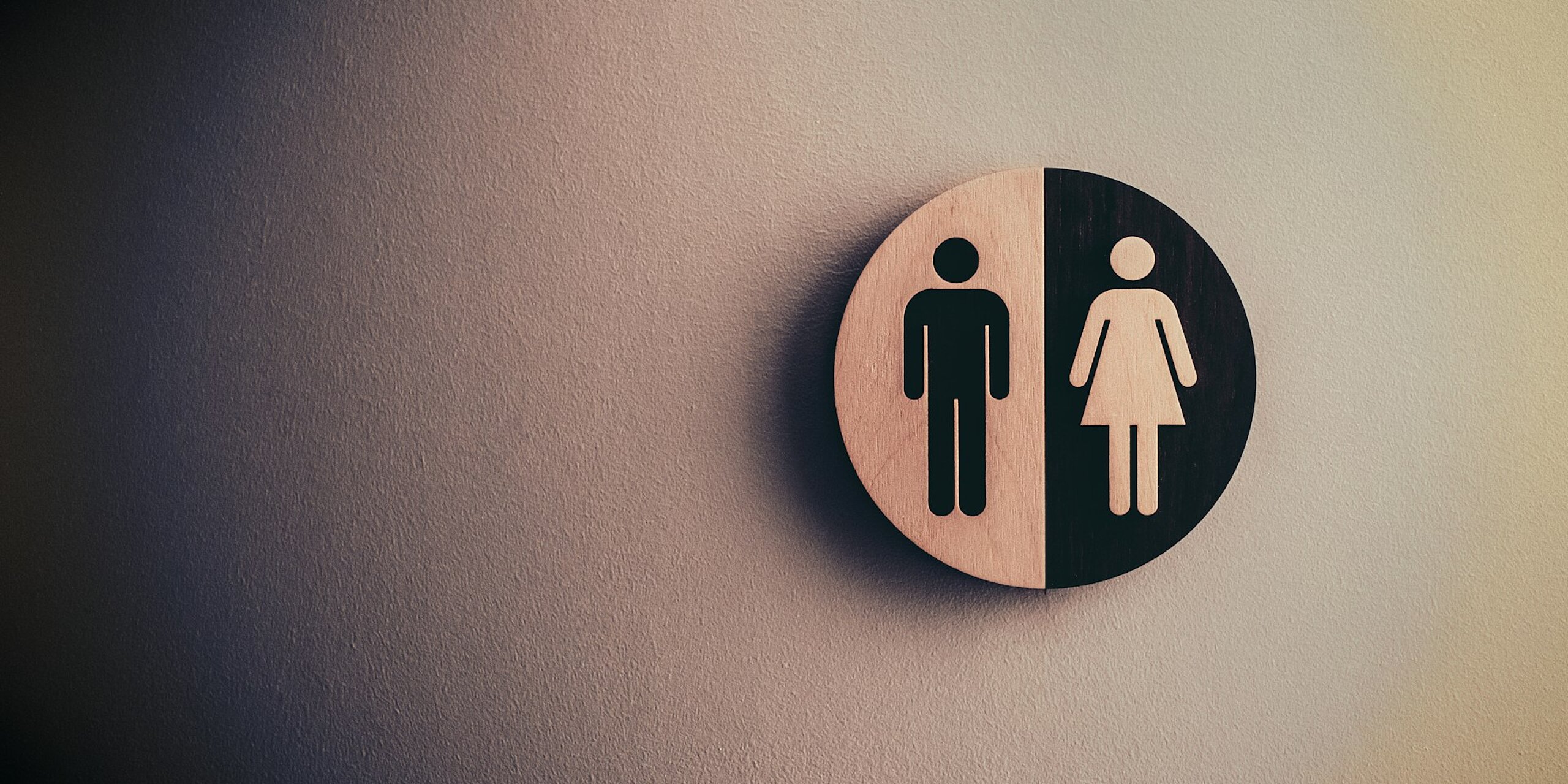 Ein Mann-Frau-Symbol.